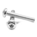 #8-32 x 2 Coarse Thread Machine Screw 6 Lobe Pan Head Low Carbon Steel Zinc Plated Pk 2000 D7774