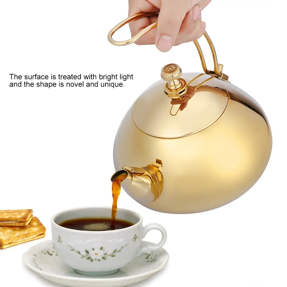 Gold Stainless Steel Electric Kettle 1.5L D183