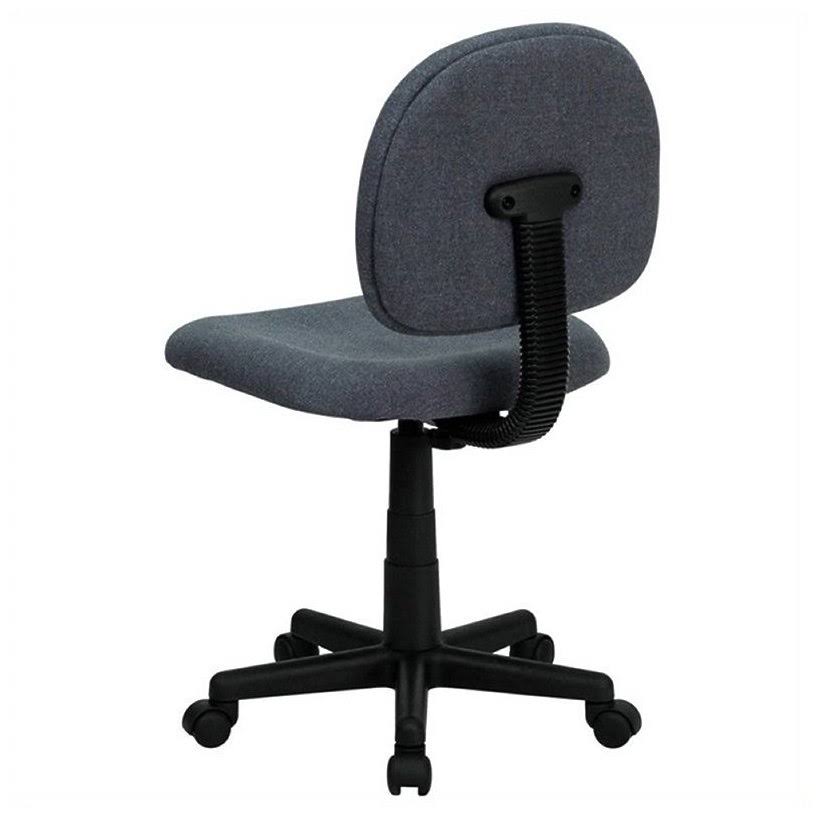 Armless Ergonomic Task Office Chair in Gray Q2138