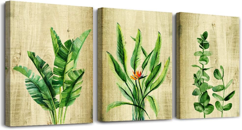 3 Piece Framed Canvas Wall Art Abstract Mountain Landscape Painting I281