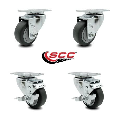 Swivel Caster Set 4 with Brakes W260