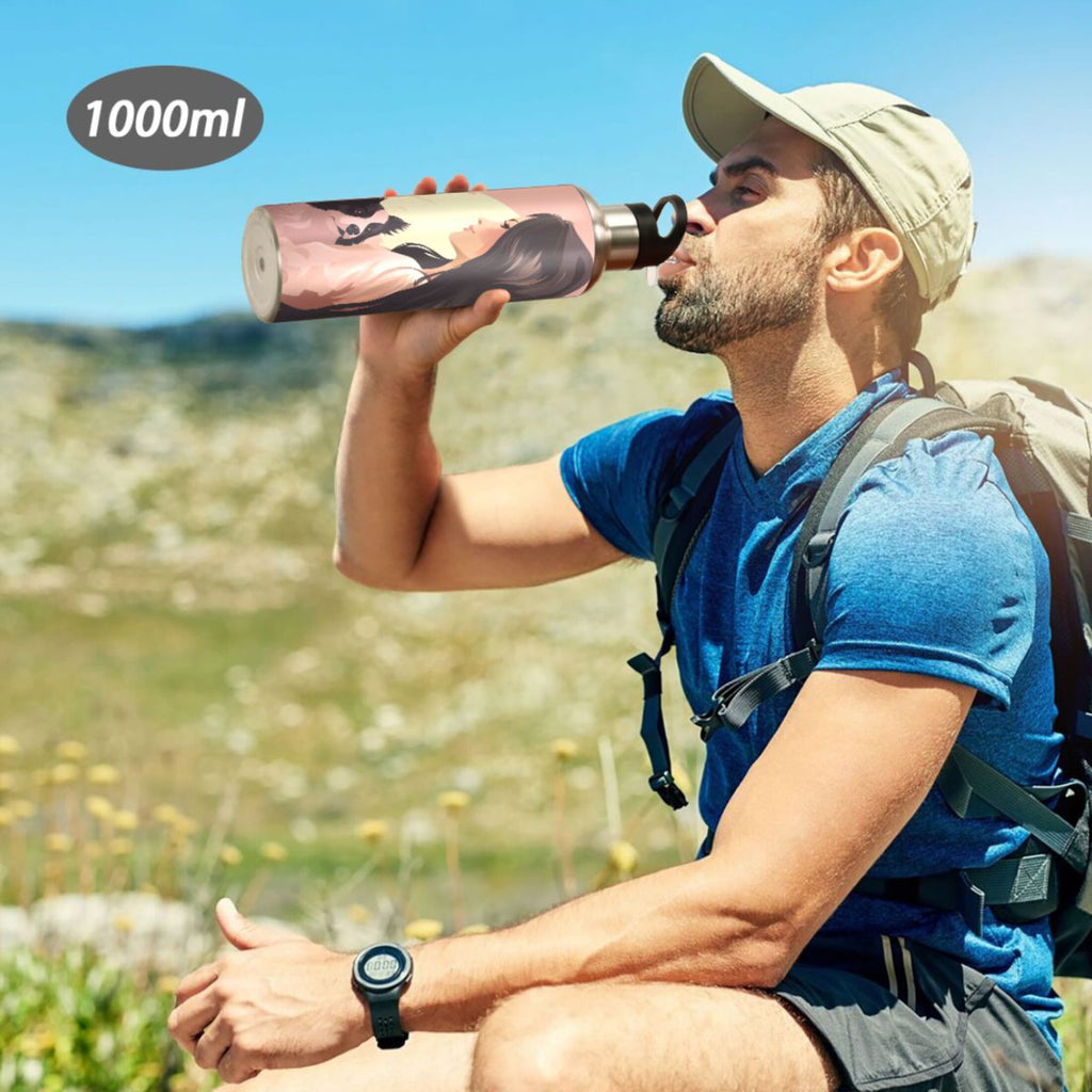 Insulated Stainless Steel Water Bottle with Straw Lid 20 oz Y7368