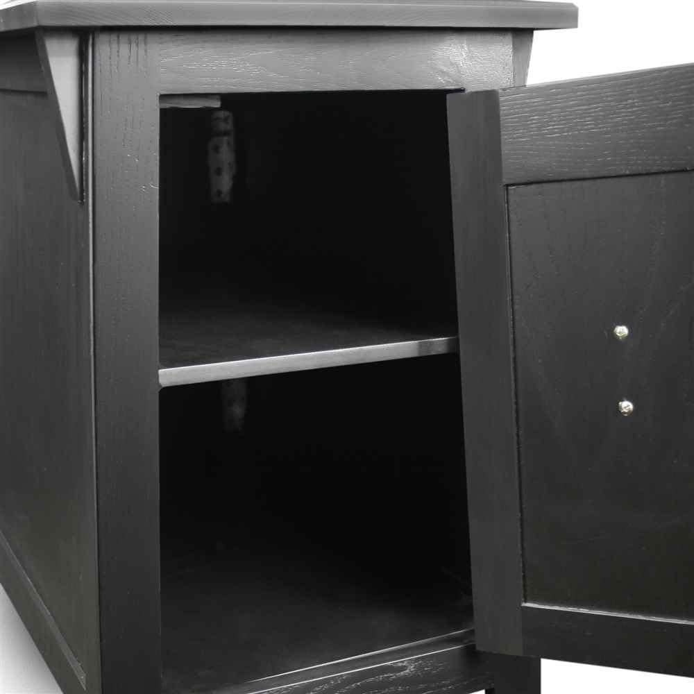 Slate Mission Cabinet End Table A119626