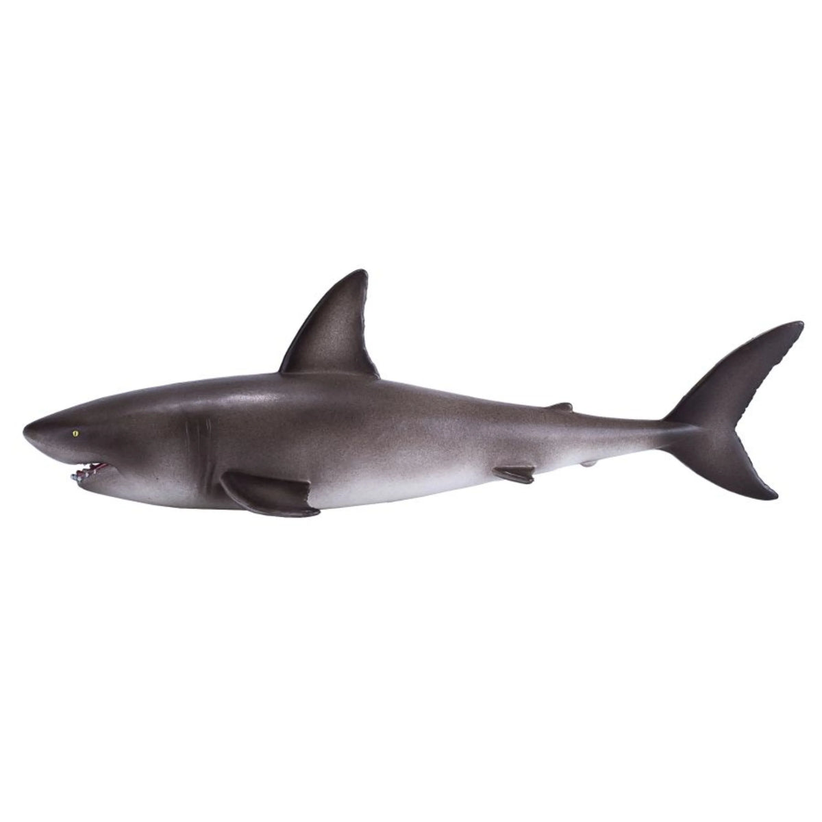 Realistic Great White Shark Wildlife Figurine (Dark Gray) I259