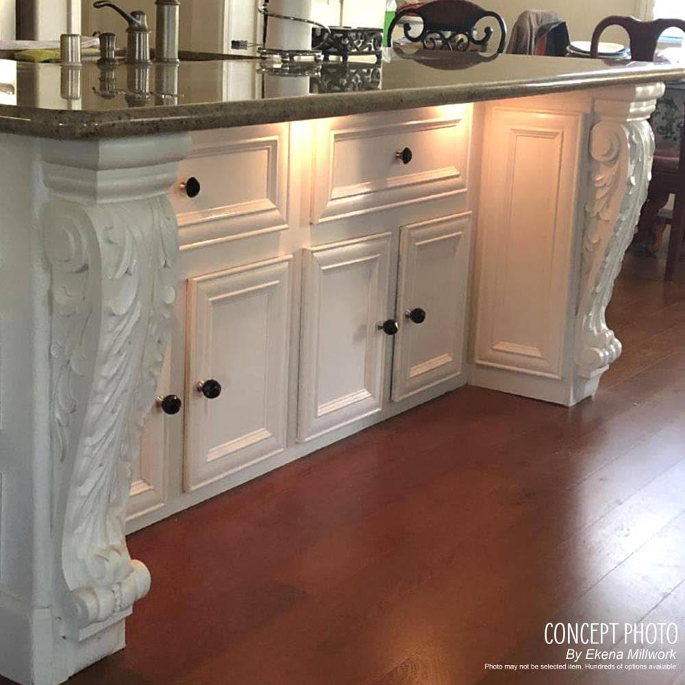 Alder Extra Large Acanthus Leaf Block Corbel S71984