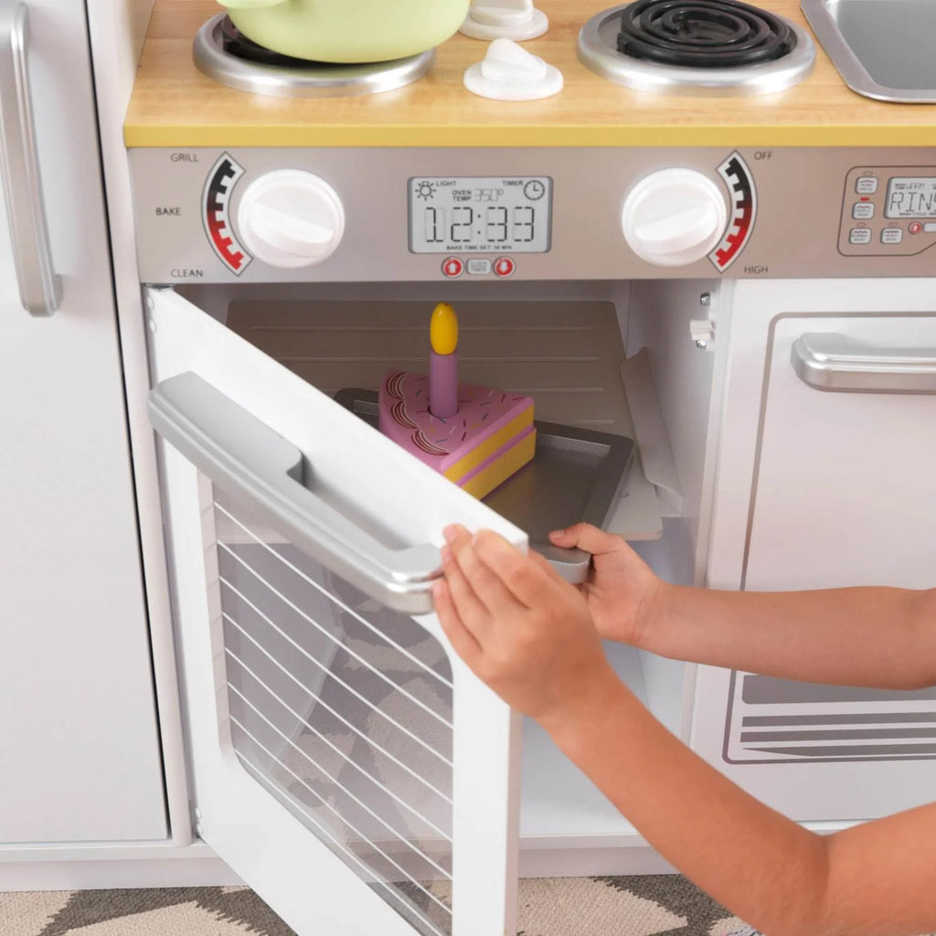 White Wooden Kids Pretend Play Kitchen Z4198