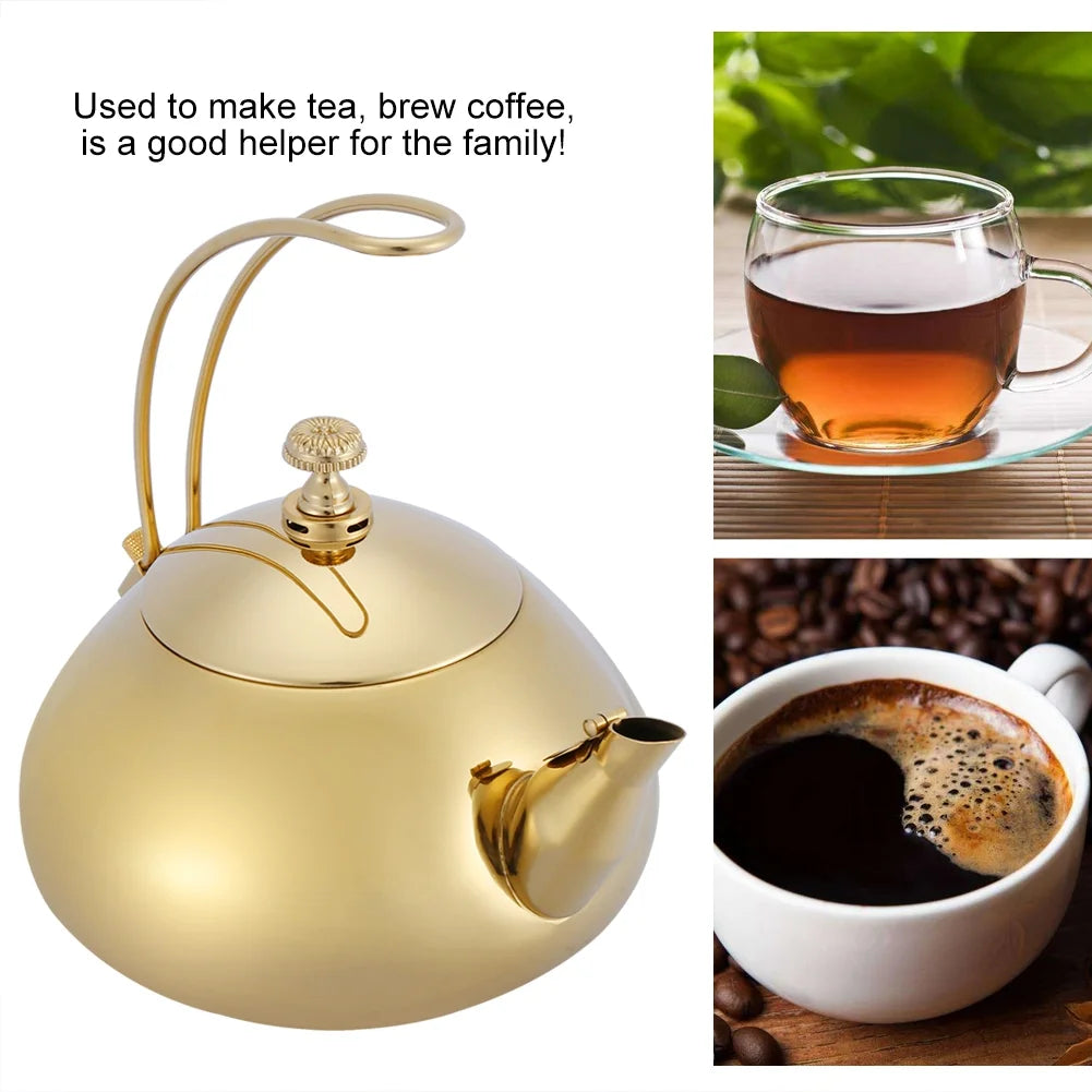 Gold Stainless Steel Electric Kettle 1.5L D183