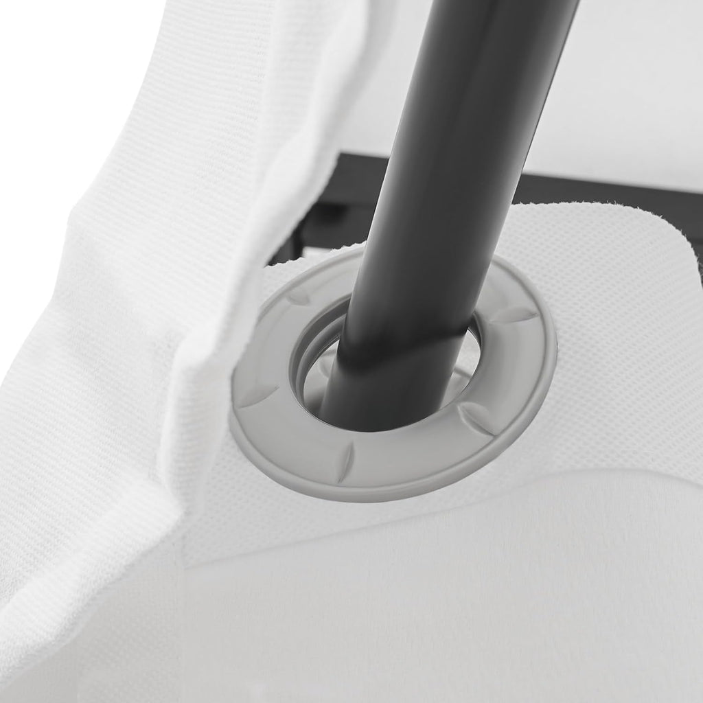 Portable Dressing Room Frame with 4 Wheels, White, 88.18 lbs Capacity J567