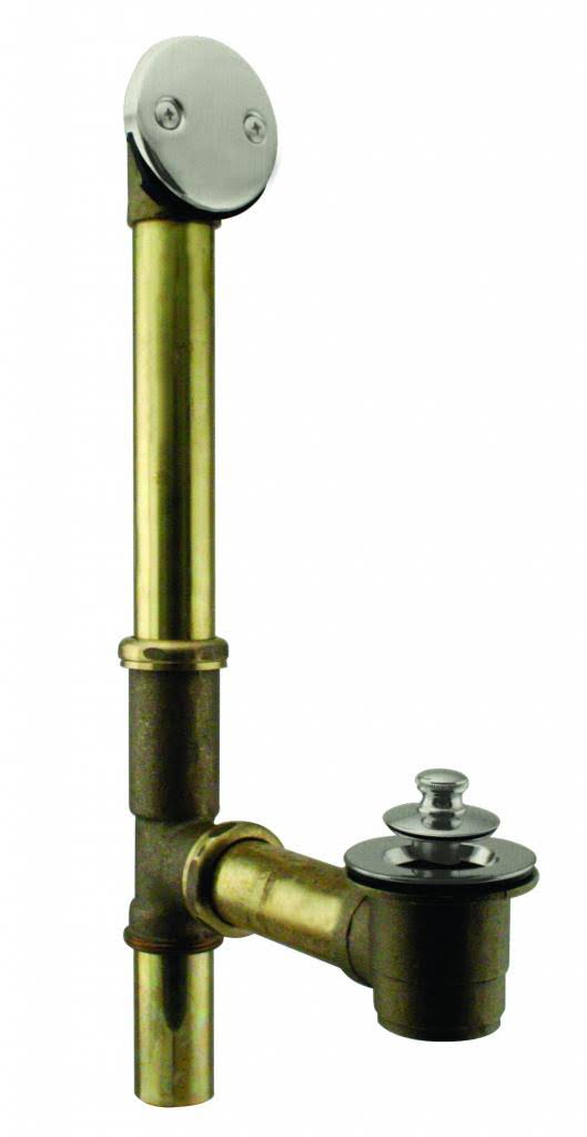 Satin Nickel Twist Close Bath Waste T581634