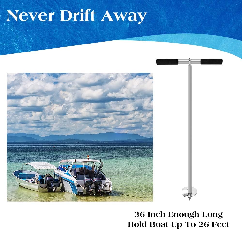 Sand Anchor with Bungee Dock Line Pack of 2 G2832