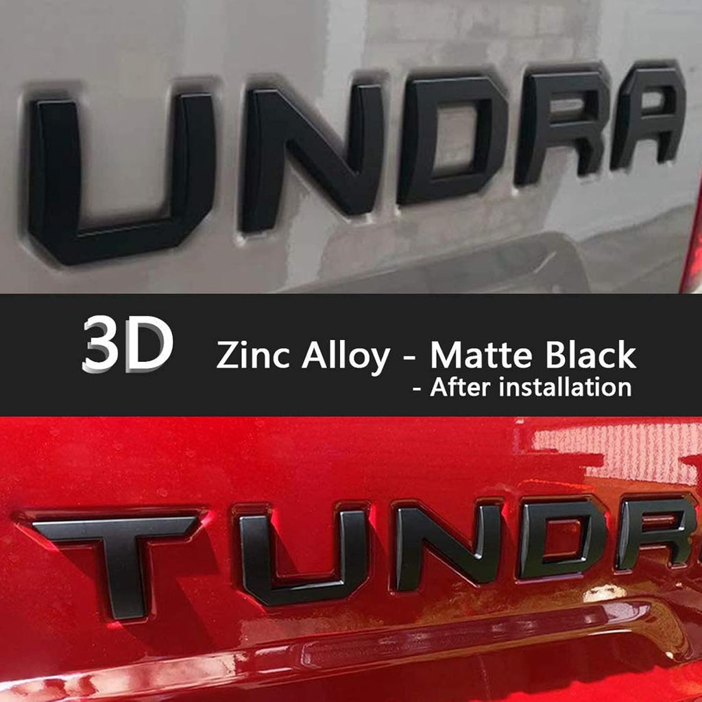 Matte Black Zinc Alloy Rear Emblem Decals Pack of 2 M126334