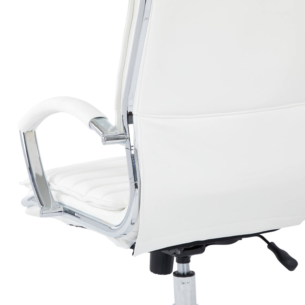 White Faux Leather Office Chair I2950