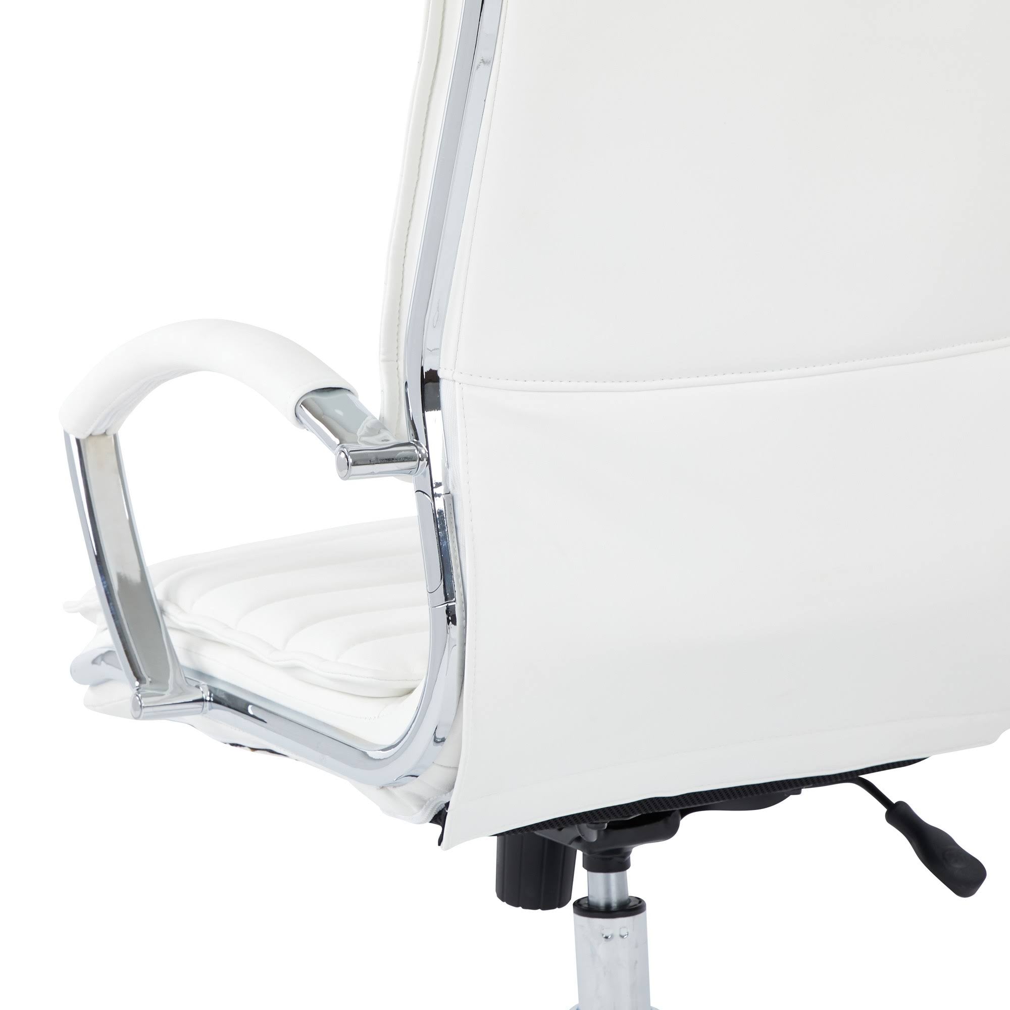 White Faux Leather Office Chair I2950