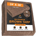 Brown Poly Tarps 24 x 36 - Case of 2 V391