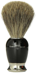 Simulated Horn Pure Badger Hair Shaving Brush with Nickel Plated Collar and End Cap Pack of 2 T519