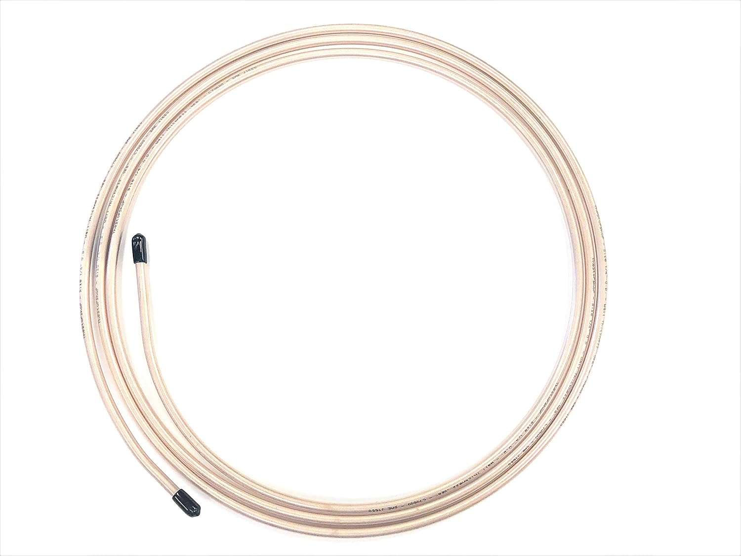 25 Feet 1/4" Copper Nickel Brake Line Tubing Pack of 2 W127