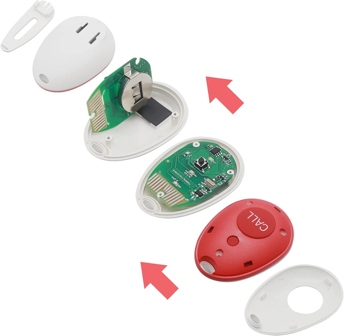 Wireless Caregiver Pager Emergency Alert System Call Button Z8481