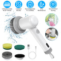 Cordless Electric Spin Scrubber Handheld Cleaning Brush with 3 Cleaning Brushes Q130683