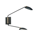 LED Wall Sconce Black / Satin Brass M356834
