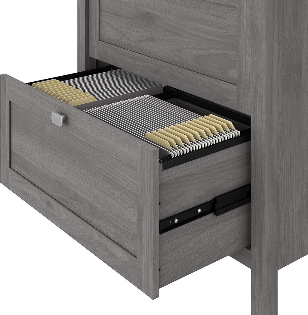 2 Drawer Lateral File Cabinet, Gray Q21345