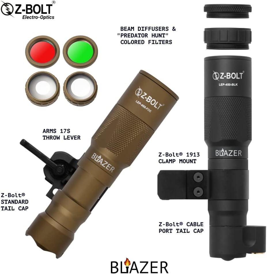 Blazer LEP White Light Illuminator & Flashlight with Rail Clamp Mount O975