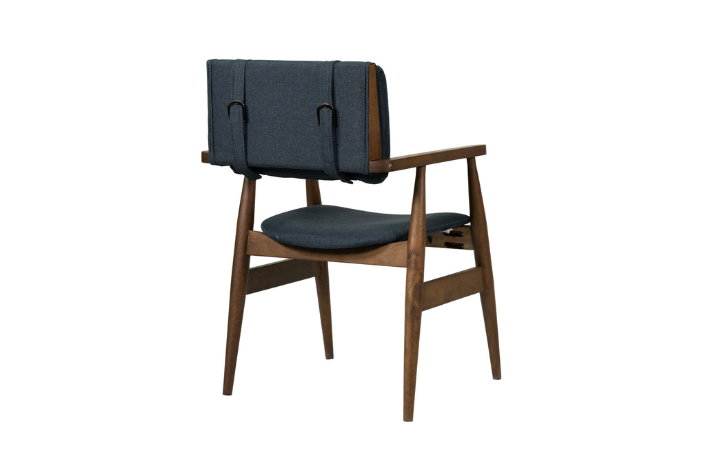 DarkBlue Solid Wood Dining Chairs (Set of 2) K888