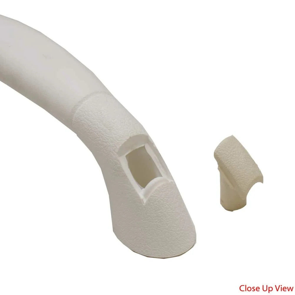 White Textured Vinyl Boat Grab Handle Rail T602