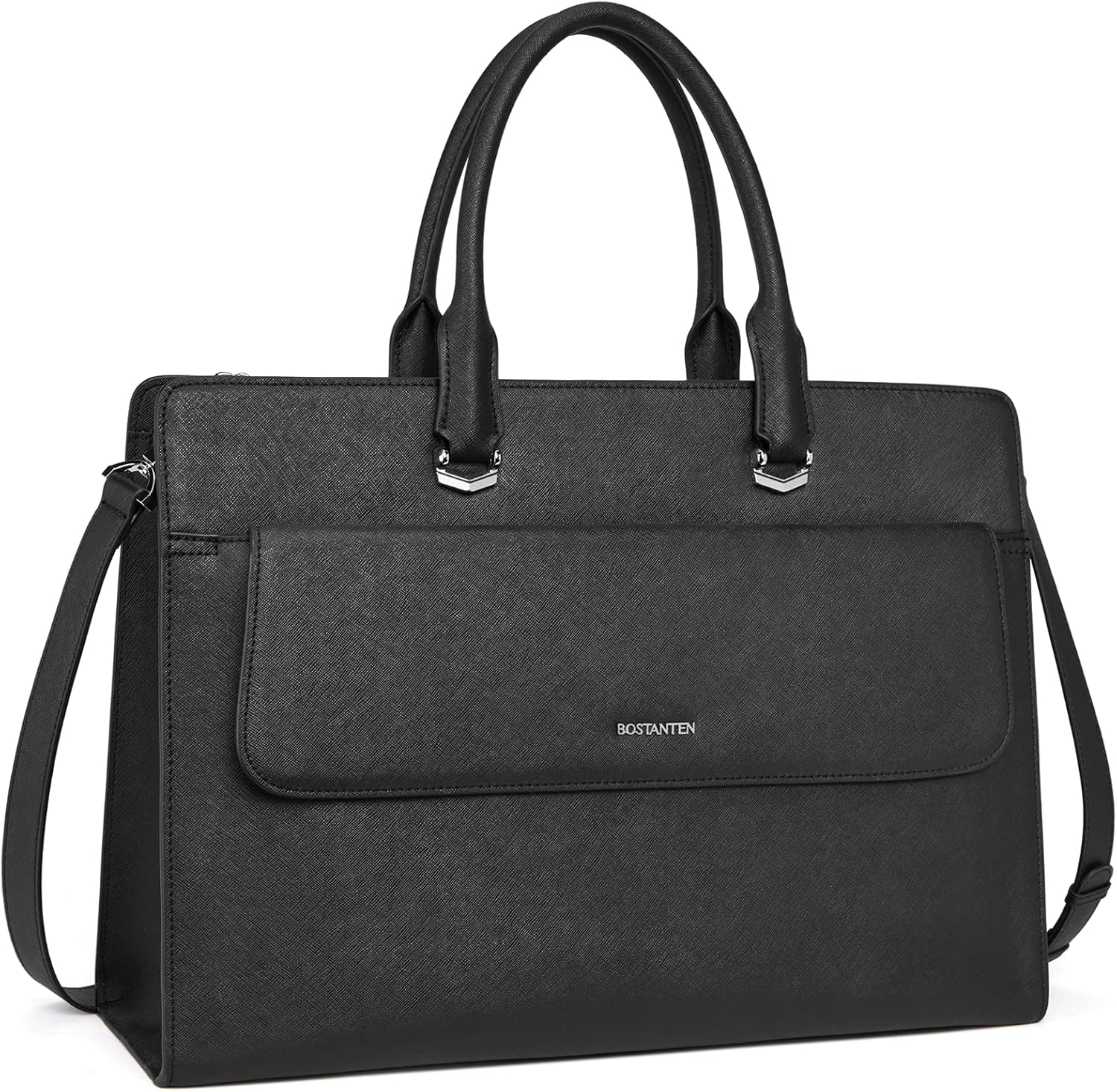 15.6 Inch Leather Laptop Shoulder Bag Y81419