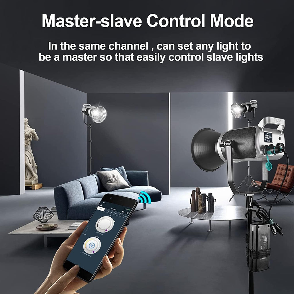200W Bi-Color LED Video Light with Softbox M453