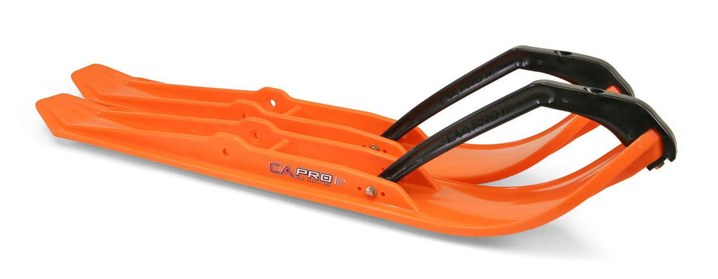 Orange XPT Snowmobile Skis with 6" Shaper Bars Complete Kit F2590