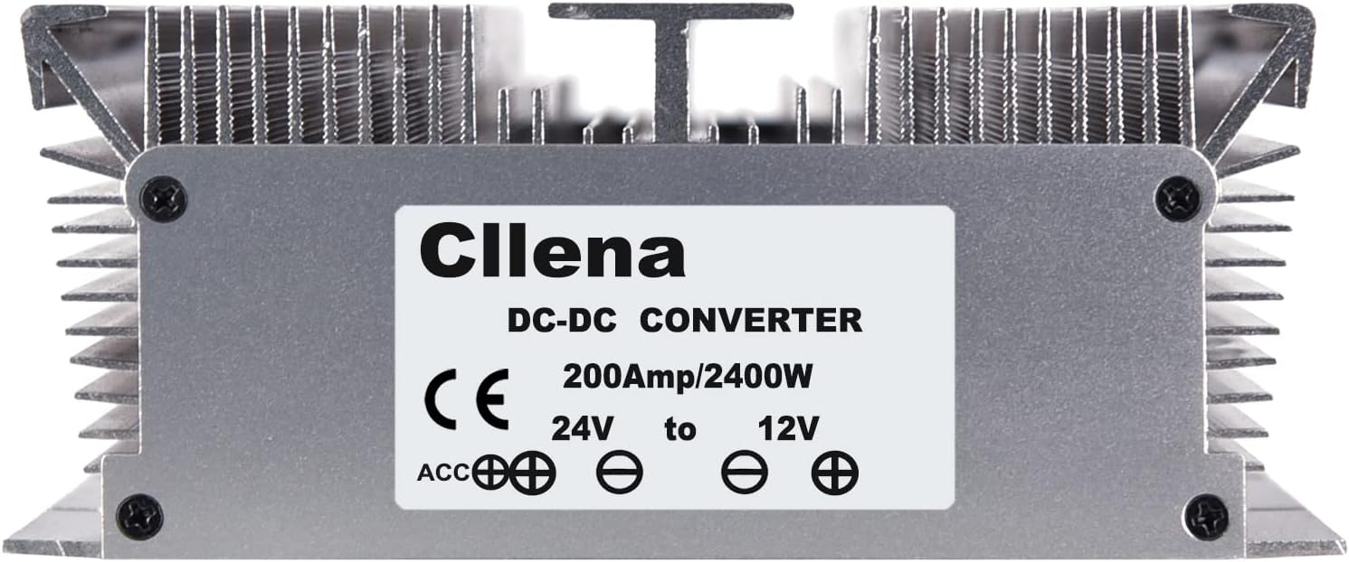 DC 24V to 12V Step Down Converter Voltage Regulator 200A 2400W Waterproof Y78622