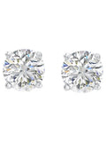 14K White Gold Diamond Stud Earrings C509370