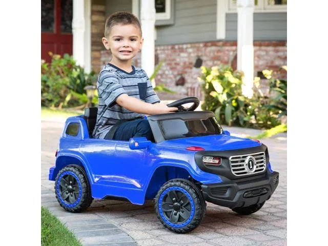 Blue Kids Ride-On Car Truck with Parent Control A794