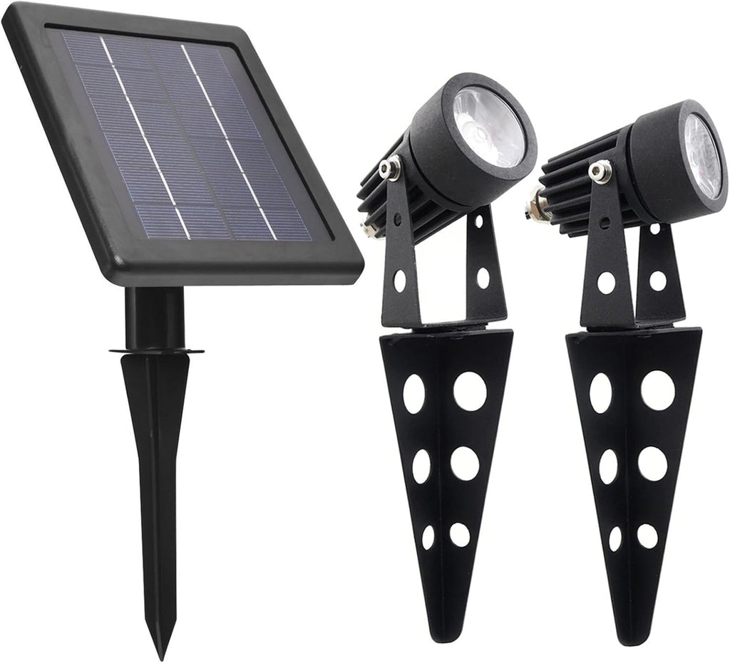 Cast Aluminium Solar-Powered LED Spotlight B9182