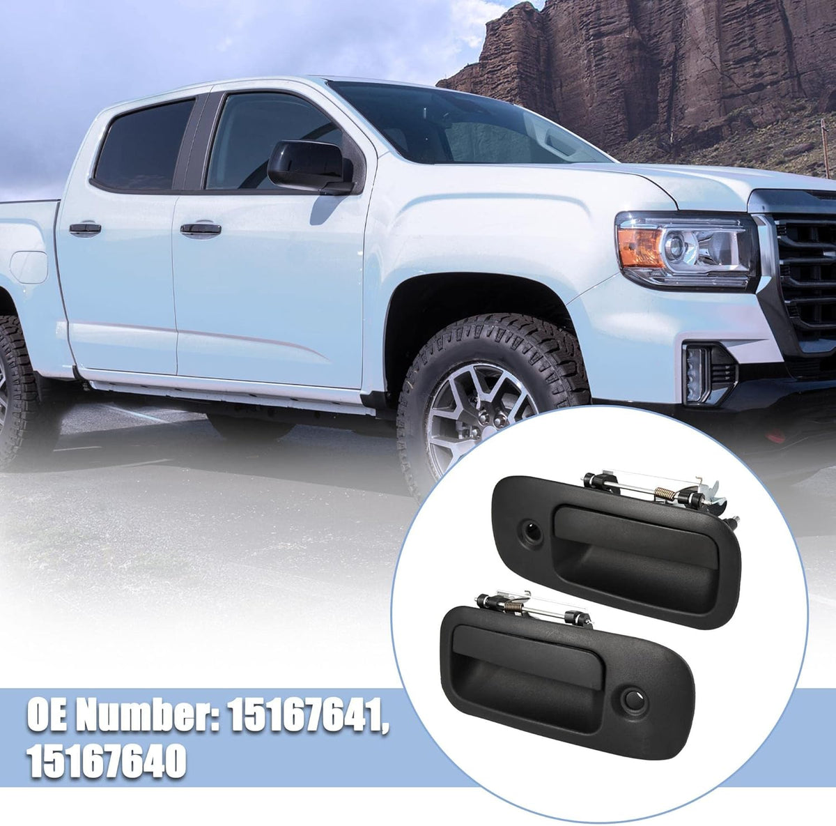 1 Pair Front Left Right Car Exterior Door Handle for GMC Savana 1500 2500 1996-2009 for Chevrolet Express 1500 2500 3500 1996-2009 Pack of 2 L245015