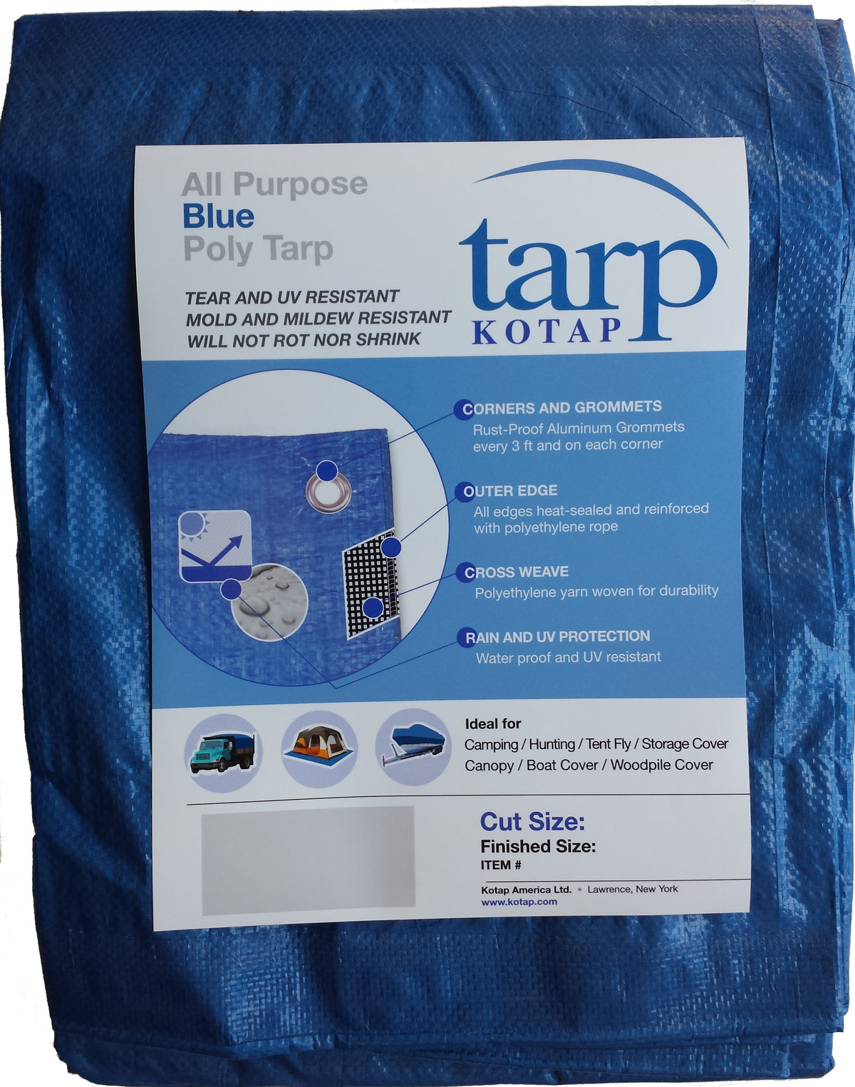 Blue Poly Tarp X438933