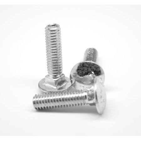 5/8 inch-11 x 3 1/4 inch Coarse Thread Grade 5 Carriage Bolt Medium Carbon Steel Zinc Plated Pk 25 O755