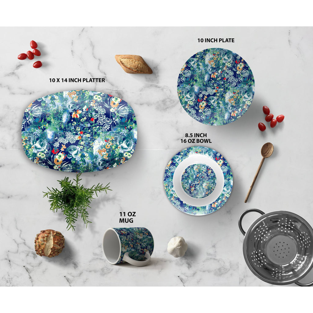 Gray Orange Thermosaf Dinner Set K509026