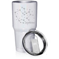 White Glitter 30 oz Stainless Steel Vacuum Insulated Tumbler B94844