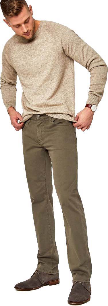 Straight Leg Twill Pants W219