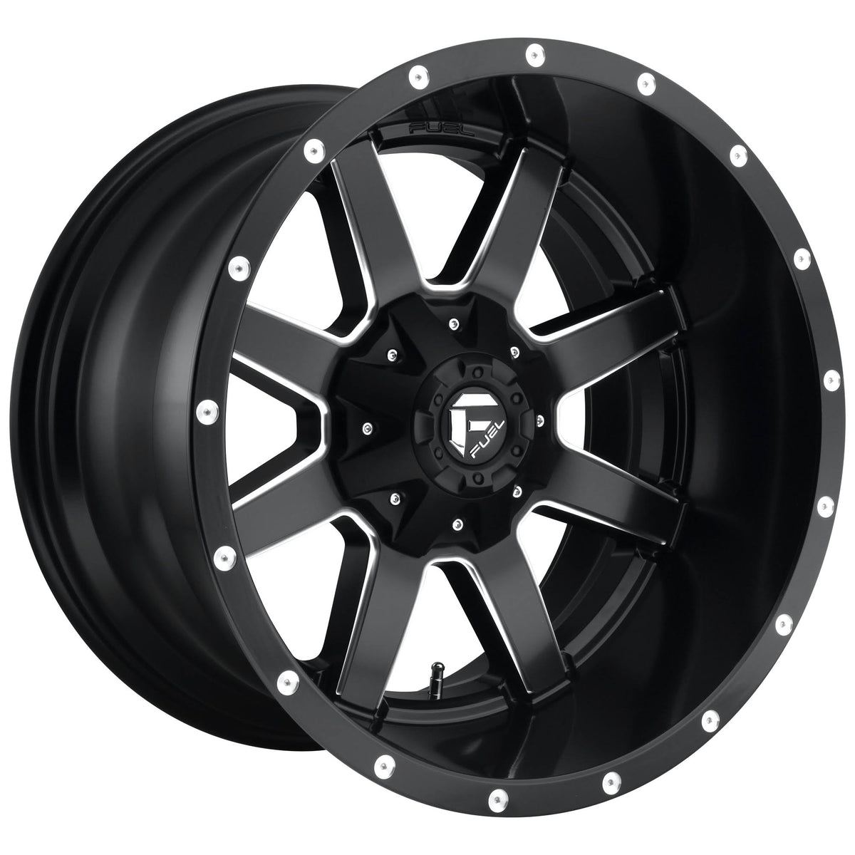 Matte Black Milled 22x12 Fuel D538 Q466018