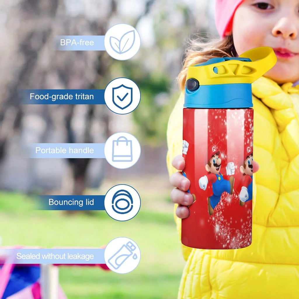 Insulated Stainless Steel Water Bottle with Straw A2505