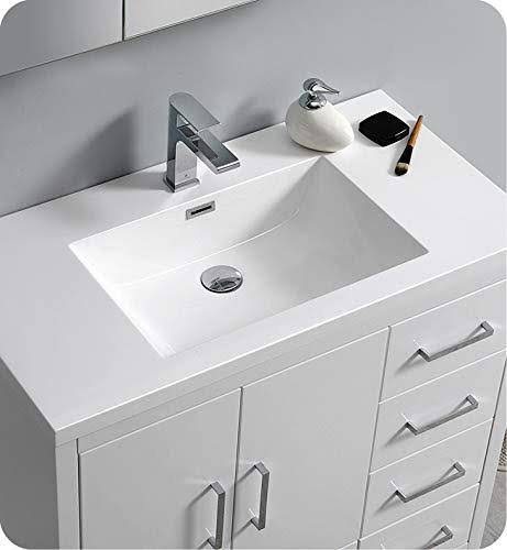 Glossy White Freestanding Bathroom Cabinet Z628
