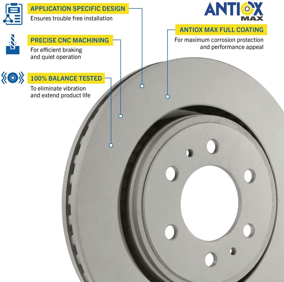 Pack of 2 Front Brake Rotor W70967