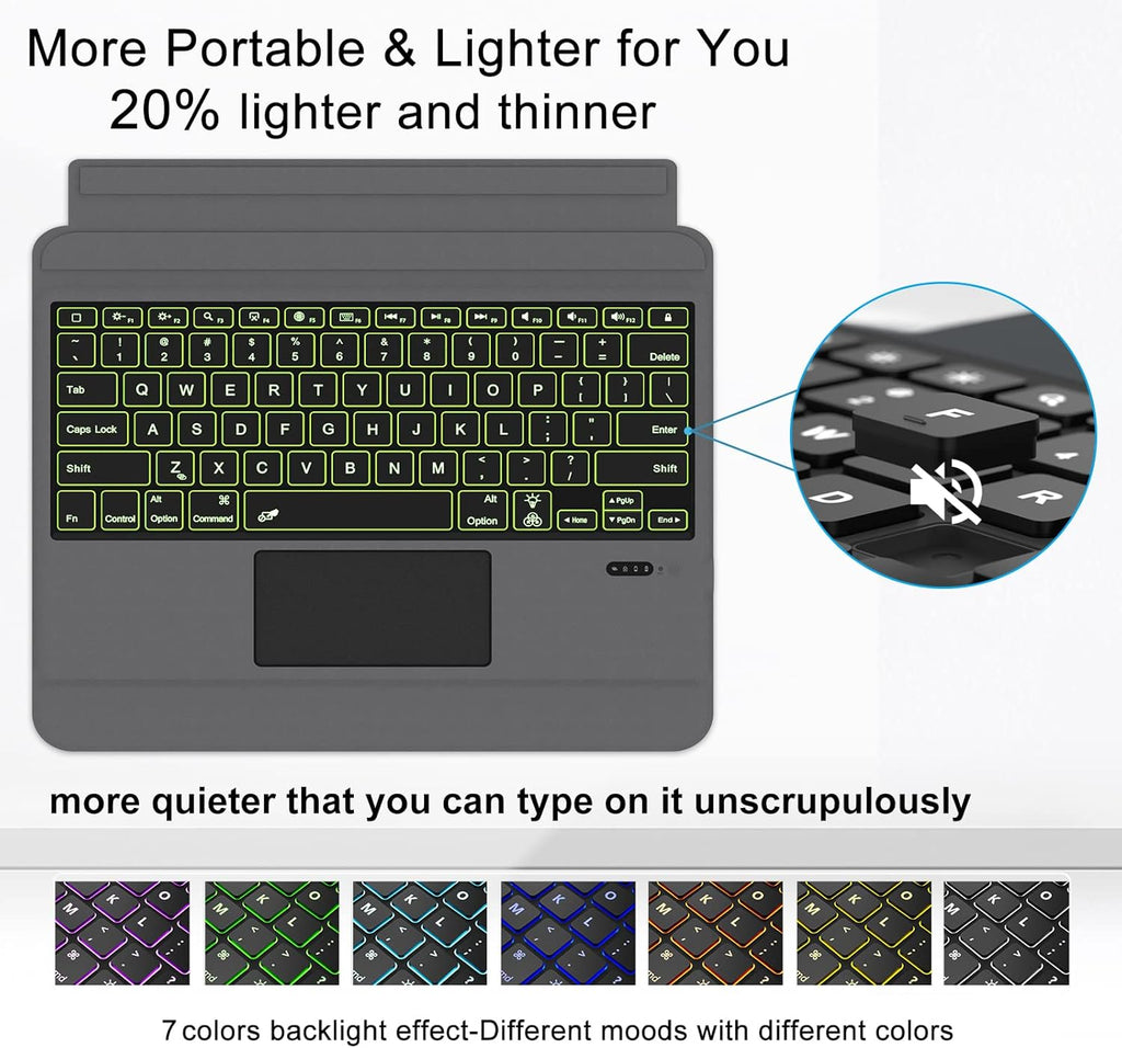 Leather Folio Case with Keyboard for iPad Pro 12.9 inch I8793