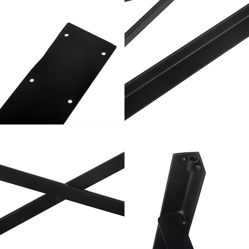 Black Metal Table Legs 2 PCS L4007