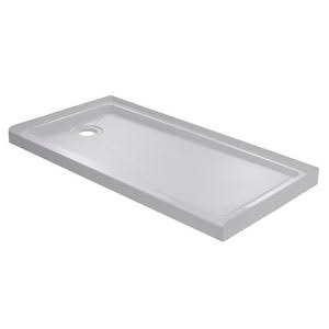 60 x 30 in. Rectangle Shower Base with Left Drain in White Q7349