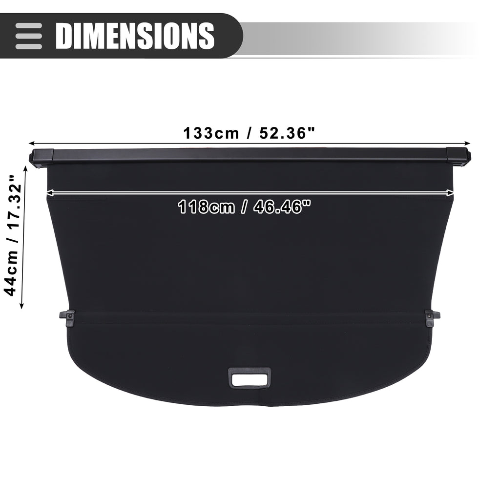 Retractable Cargo Cover for Nissan X-trail Rogue 2014-2020 Z976