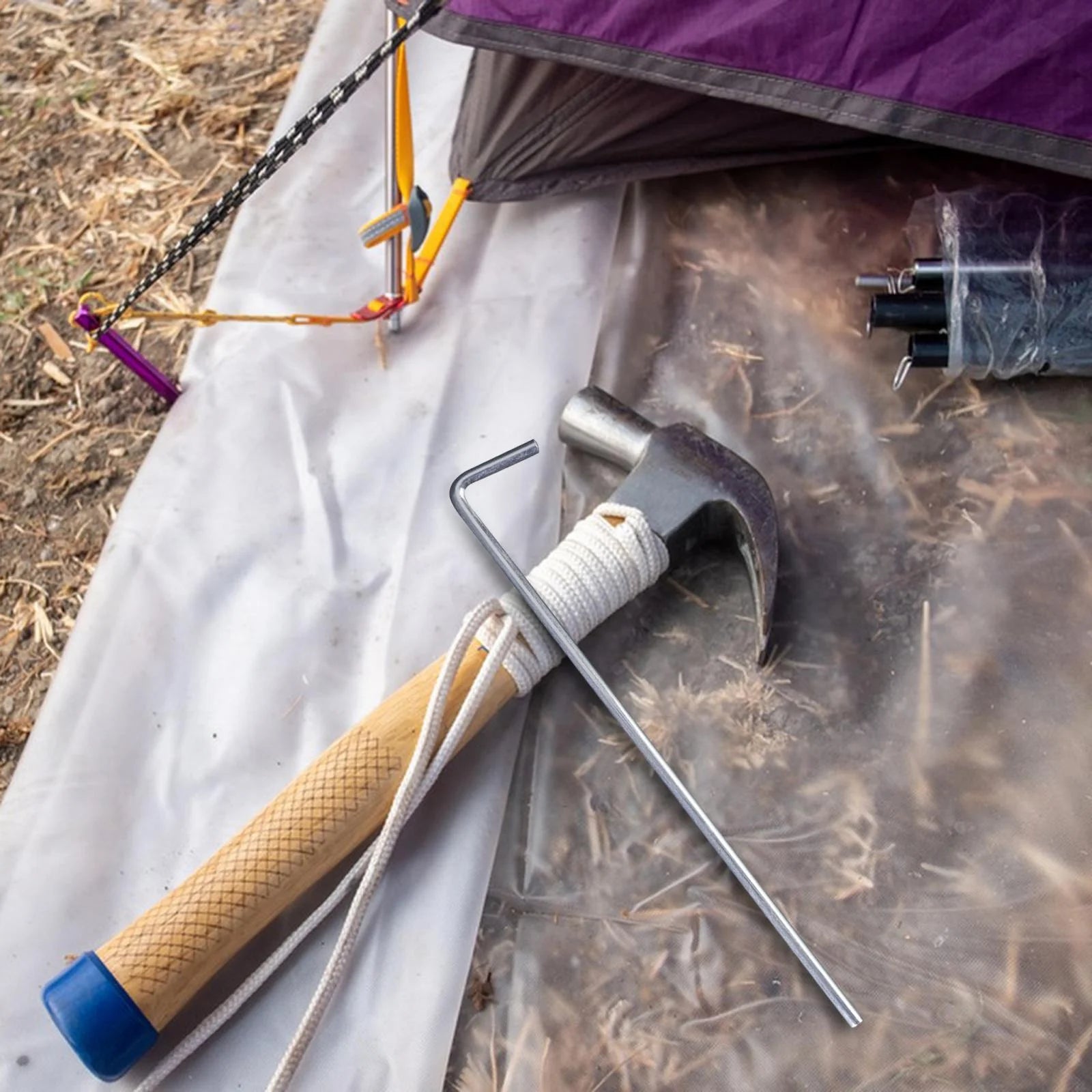 50x Heavy Duty Aluminum Alloy Tent Pegs Stakes C13825