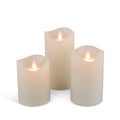 Set of 3 Flameless LED Wax Candle Light with Timer A94054